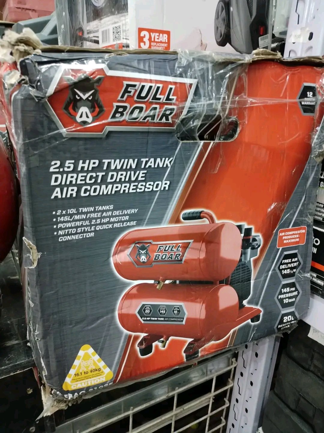 Full Boar Direct drive air compressor pallets