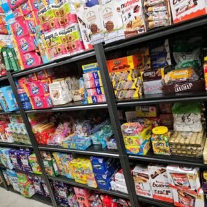 New stock of food, beverages and papers