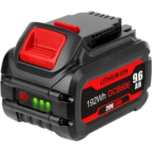 Jialitt DCB606 DCB609 9.6Ah Replacement for 20V/60V MAX Battery, Compatible with 120V DCB606-2 DCB609 DCB612 DCB205 DCB200 Cordless Power Tools Lithium-Ion Batteries and Chargers